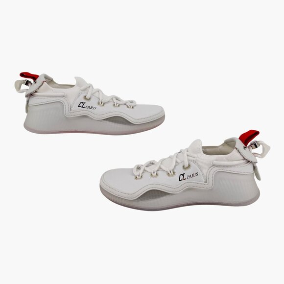 Christian Louboutin Arpoador Donna Sneakers White Leather Size 39.5 US 9.5 Women - Picture 9 of 16